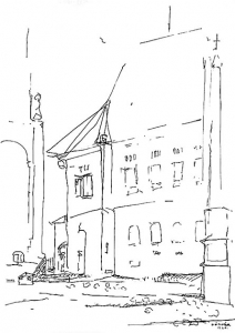 Pécs; sketch