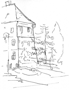 Pécs; sketch