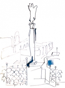 Pécs; sketch